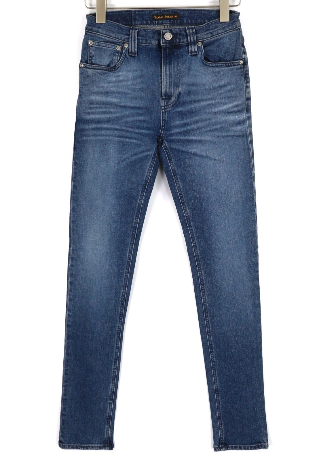 NUDIE JEANS High Kai Men's Jeans W28/L32 Navy Falls Organic Washed Blue Denim