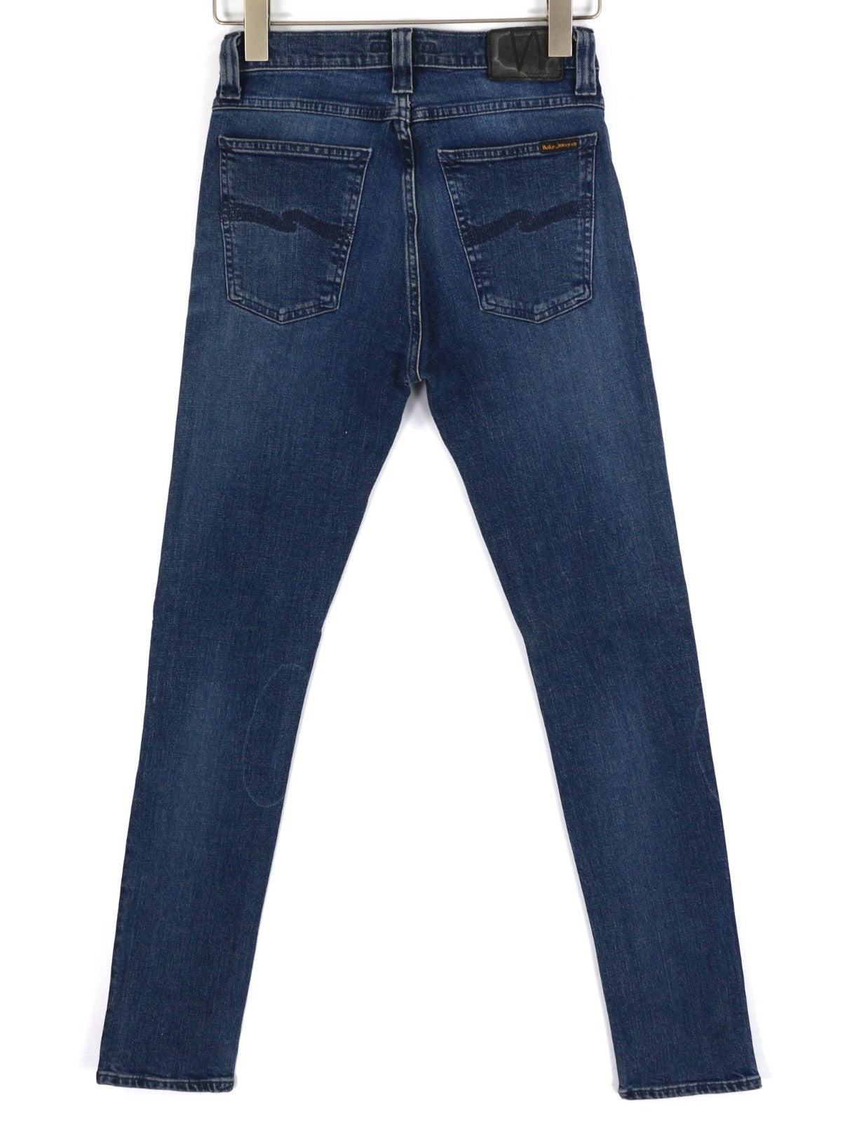 NUDIE JEANS High Kai Men's Jeans W28/L32 Navy Falls Organic Zip Fly Blue Wash