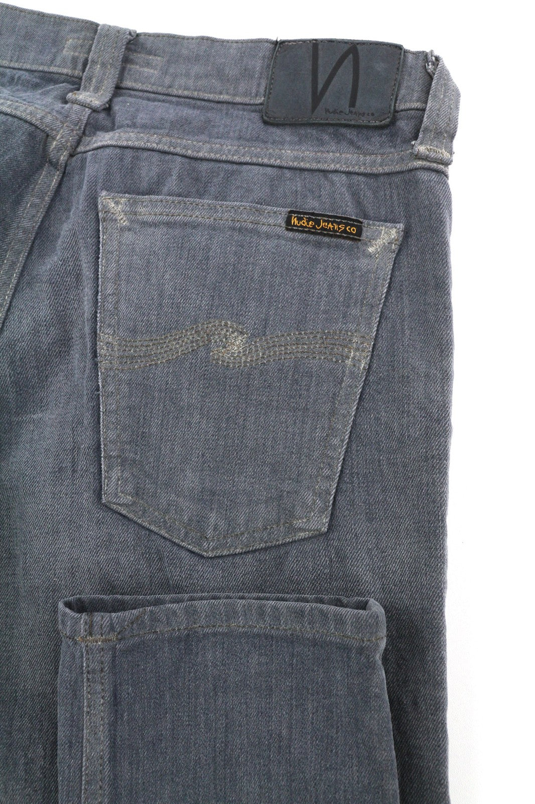 NUDIE JEANS Tight Long John Men's Jeans W30/L32 Charcoal Organic Slim Washed