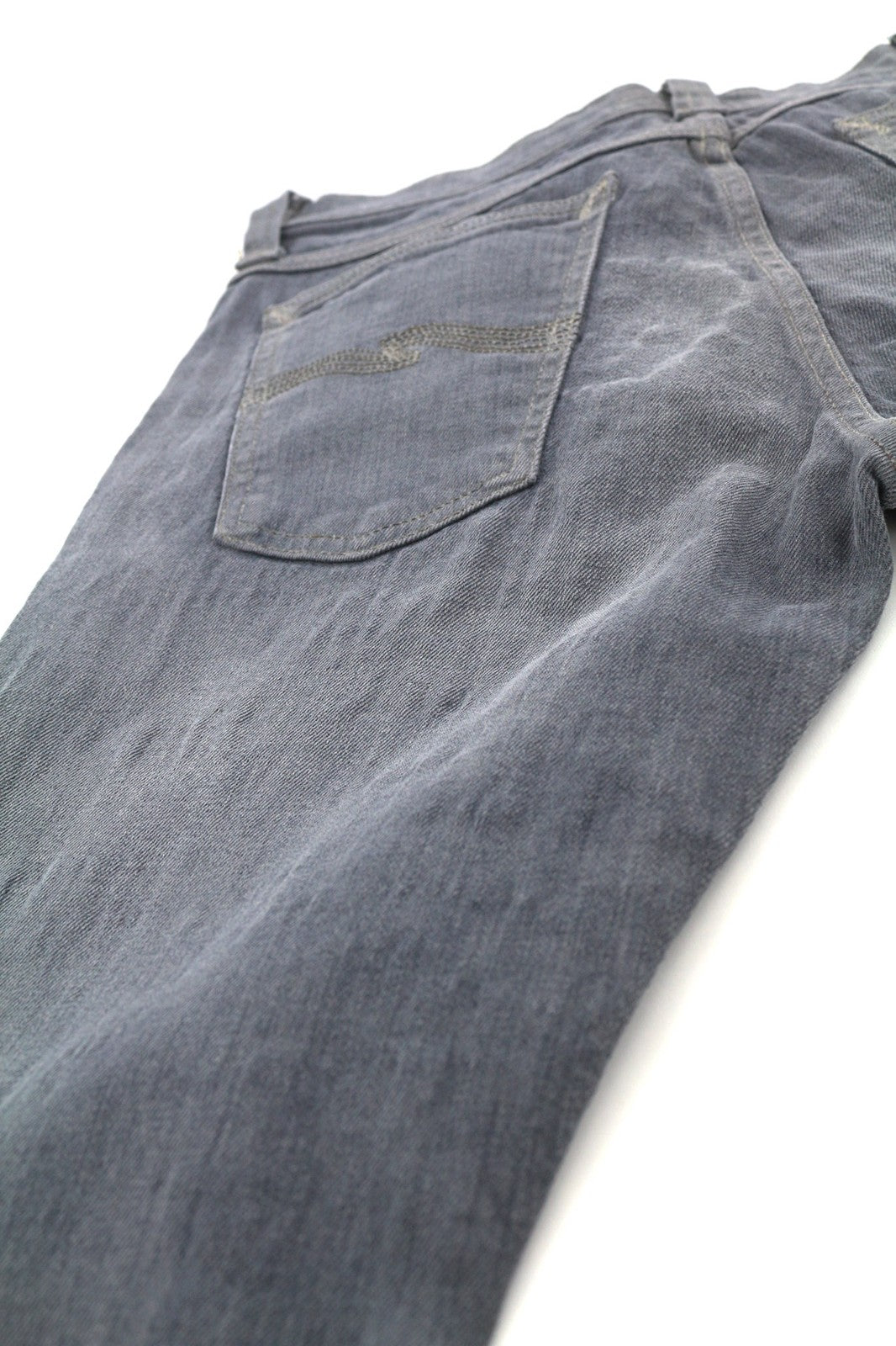NUDIE JEANS Tight Long John Men's Jeans W28/L32 Charcoal Organic Slim Washed
