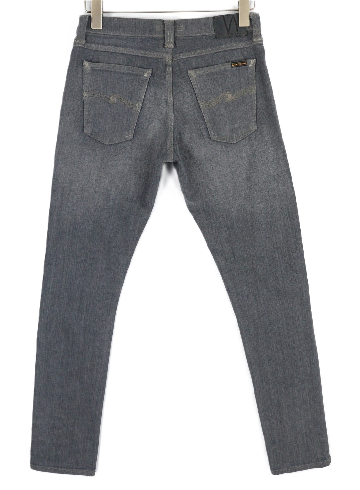 NUDIE JEANS Tight Long John Men's Jeans W32/L32 Charcoal Organic Slim Washed