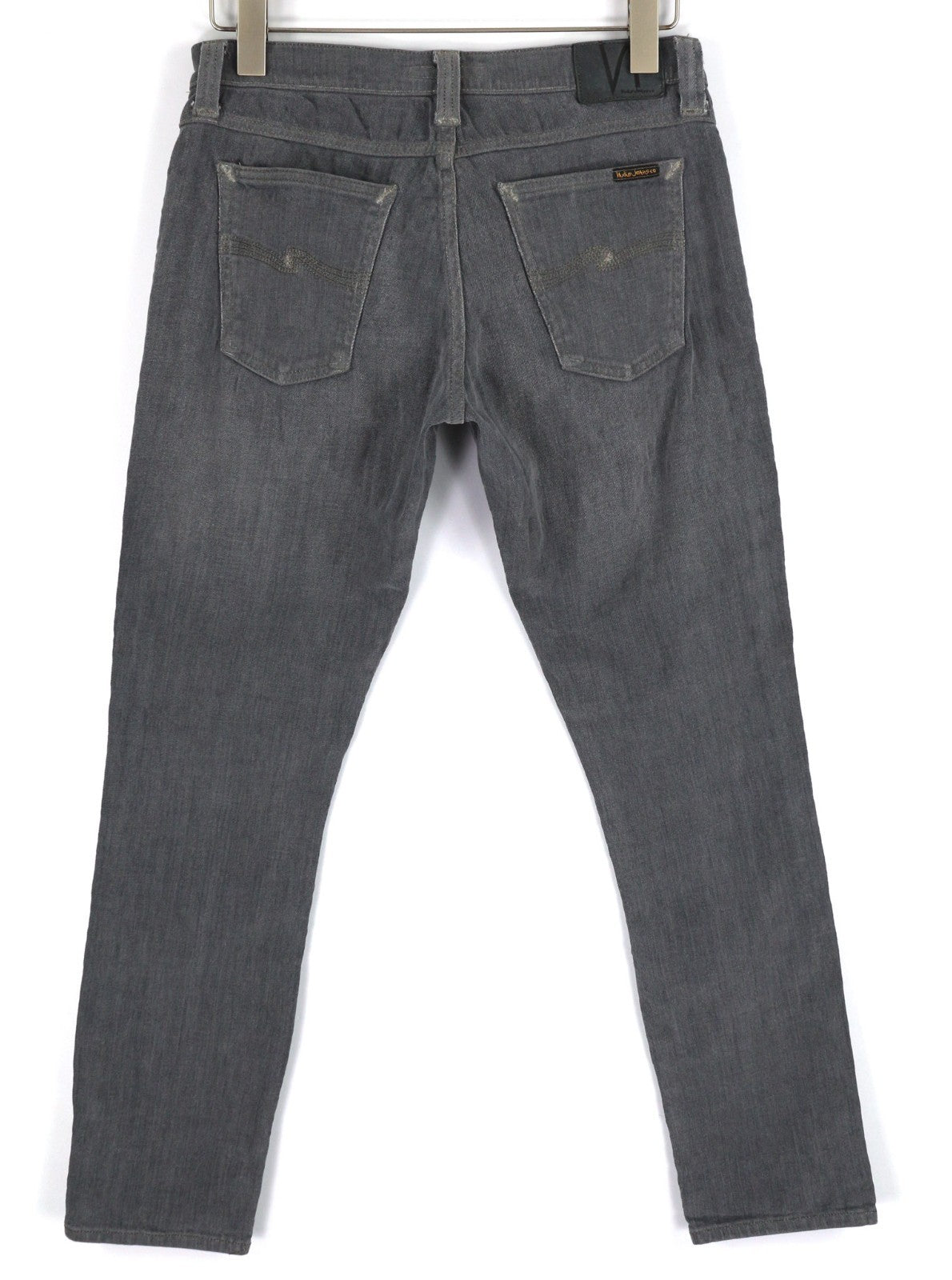 NUDIE JEANS Tight Long John Men's Jeans W30/L32 Charcoal Organic Slim Leg Wash