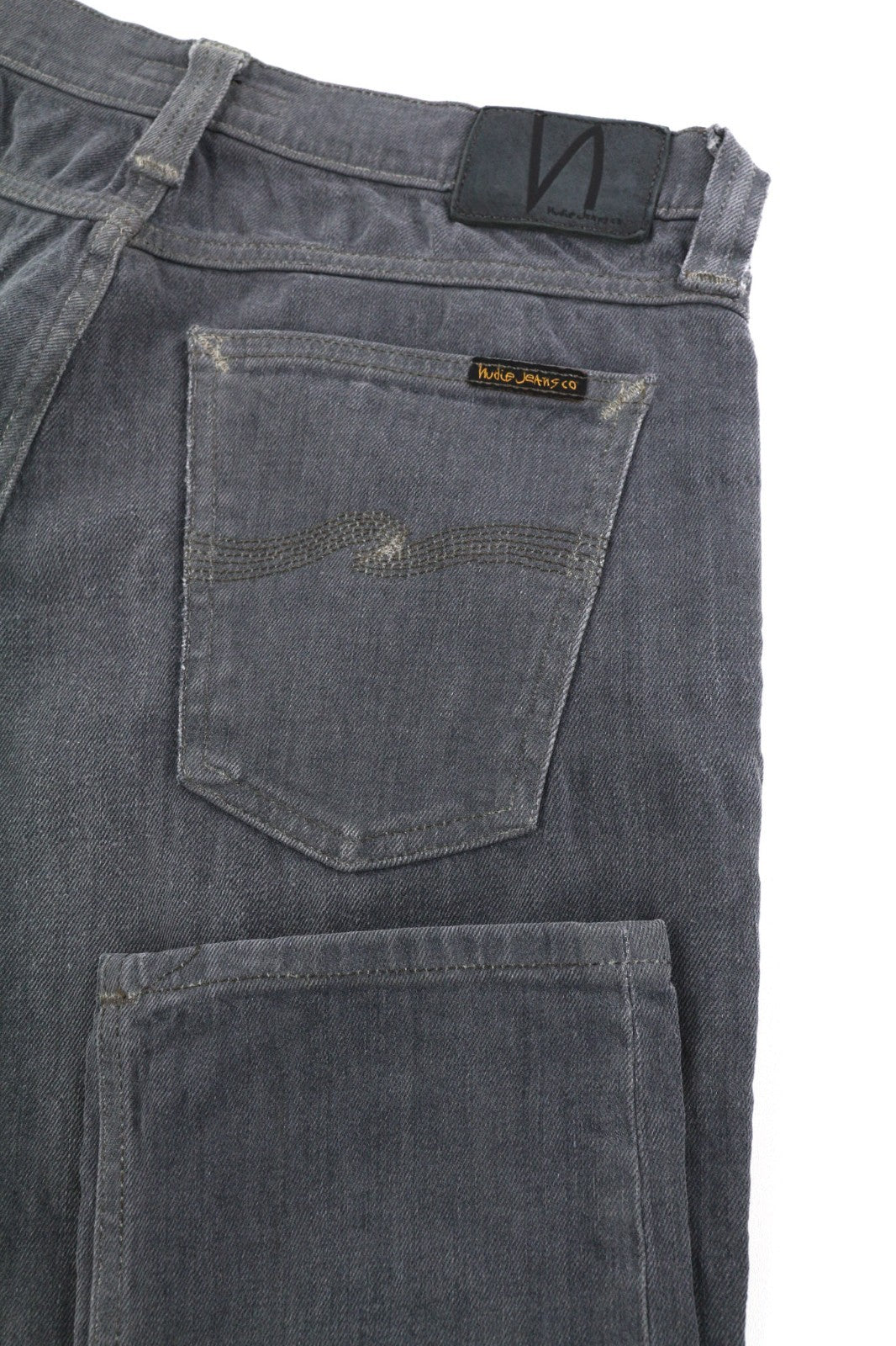 NUDIE JEANS Tight Long John Men's Jeans W30/L32 Charcoal Organic Slim Leg Wash