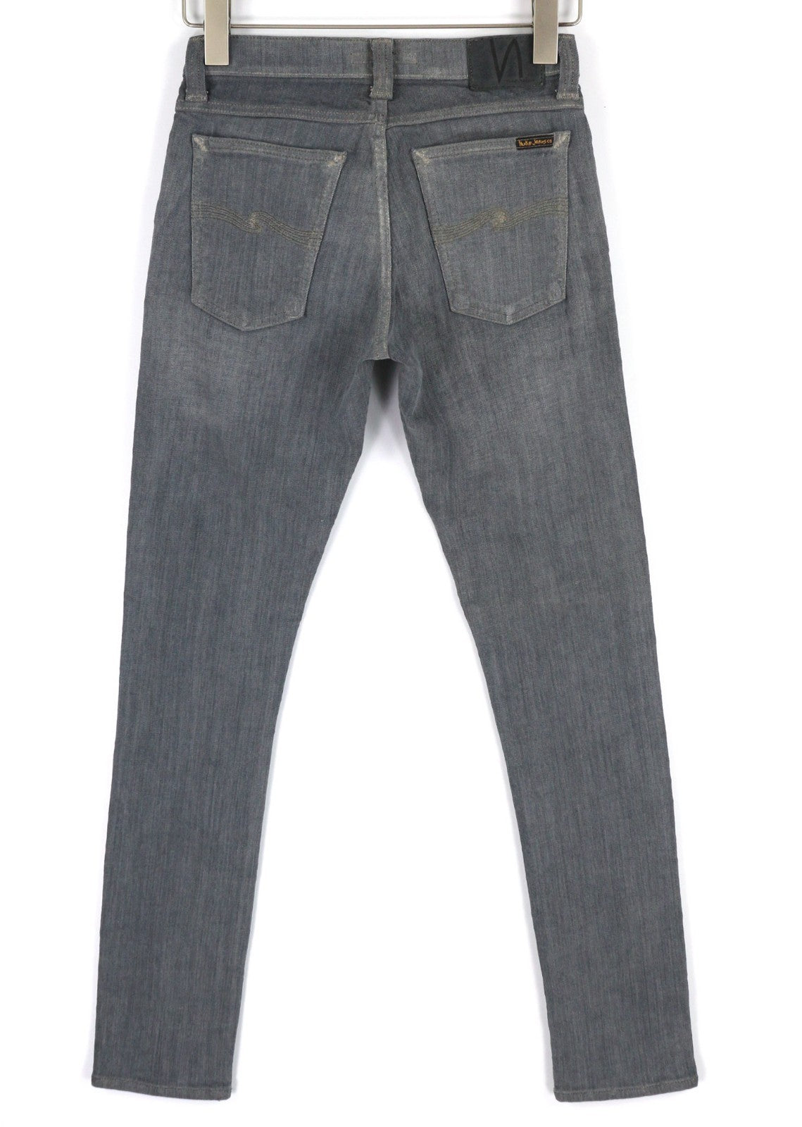 NUDIE JEANS Tight Long John Women's Jeans W27/L32 Charcoal Organic Slim Leg