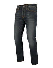 NUDIE JEANS Thin Finn Men's Jeans W30/L32 Grey Authent Washed Dark Zip Logo