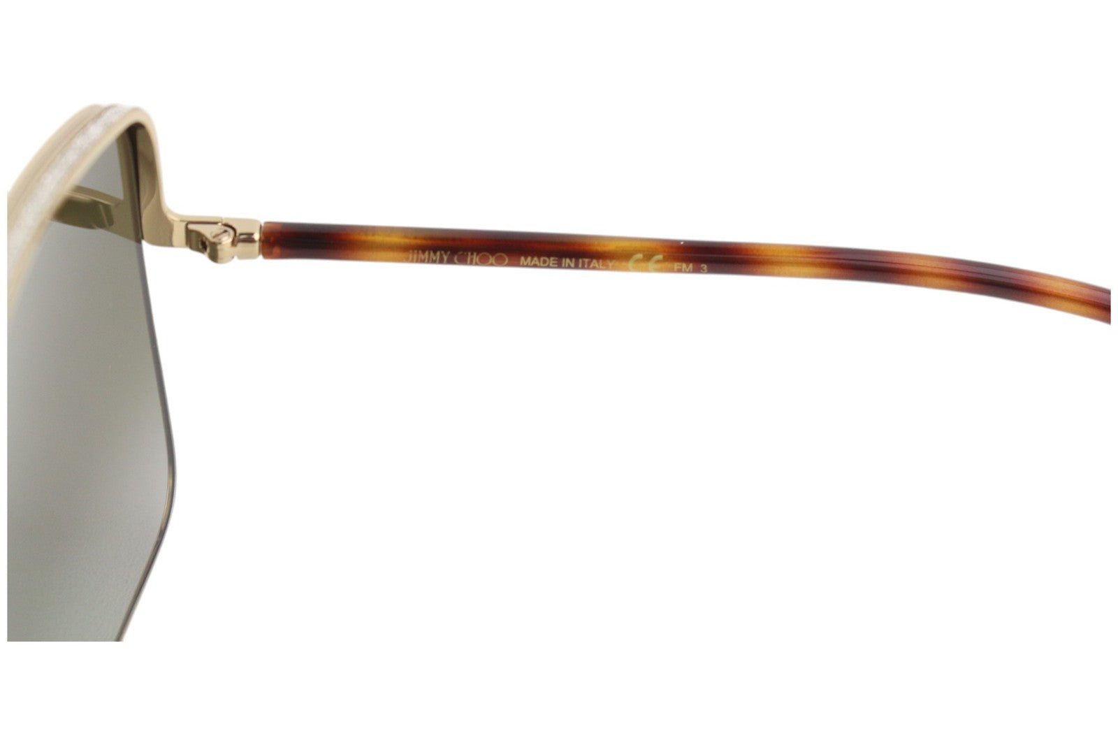 JIMMY CHOO Aliana/S Women's Sunglasses OS Gold Tone Tinted Frame Case RRP349