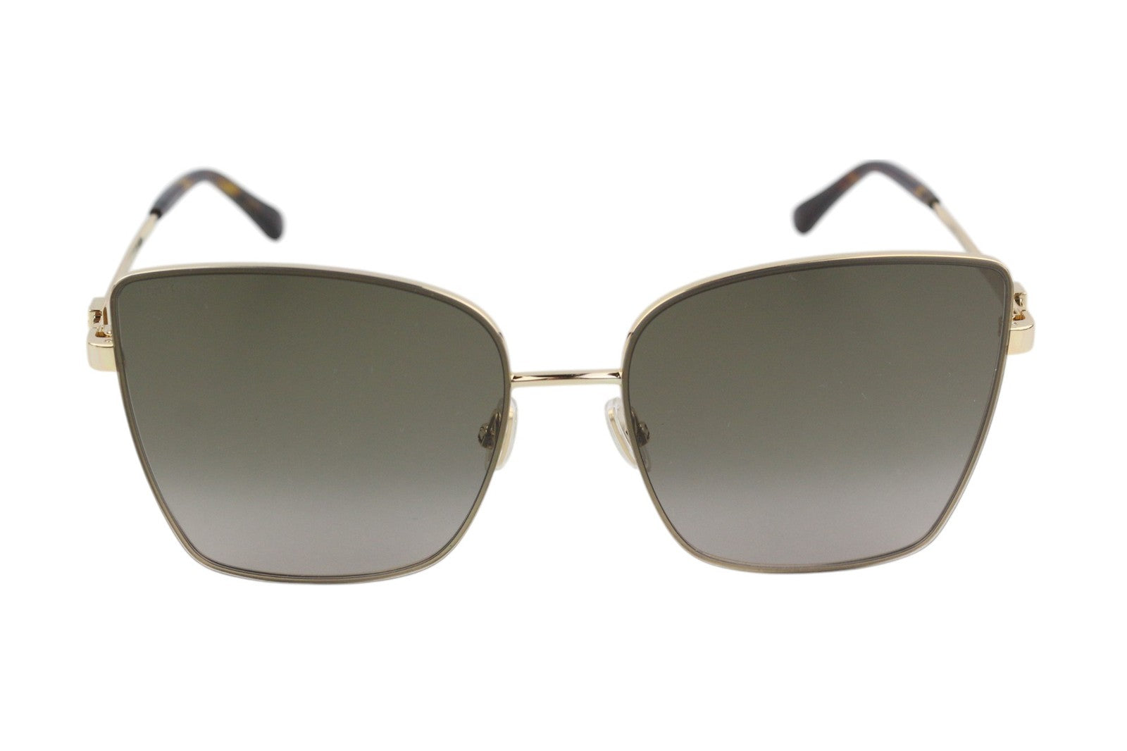 JIMMY CHOO Vella/S Women Sunglasses Gold Tone Tinted Butterfly Shape RRP349