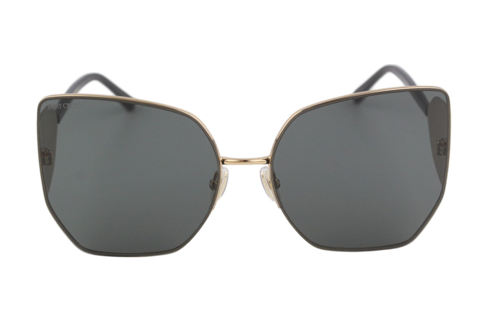 JIMMY CHOO River/S Rhlir Women's Sunglasses Gold Butterfly Tinted Case RRP399