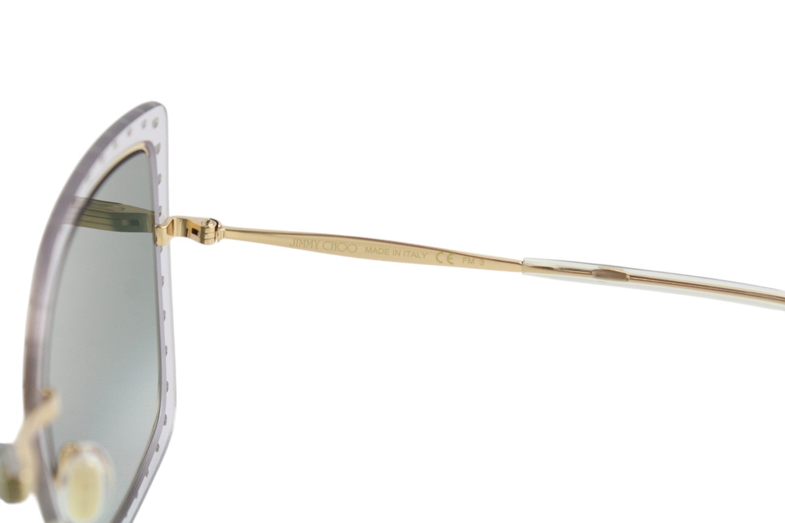 JIMMY CHOO Dany/S Women's Sunglasses OS Square Swarovski Crystal Tinted RRP399