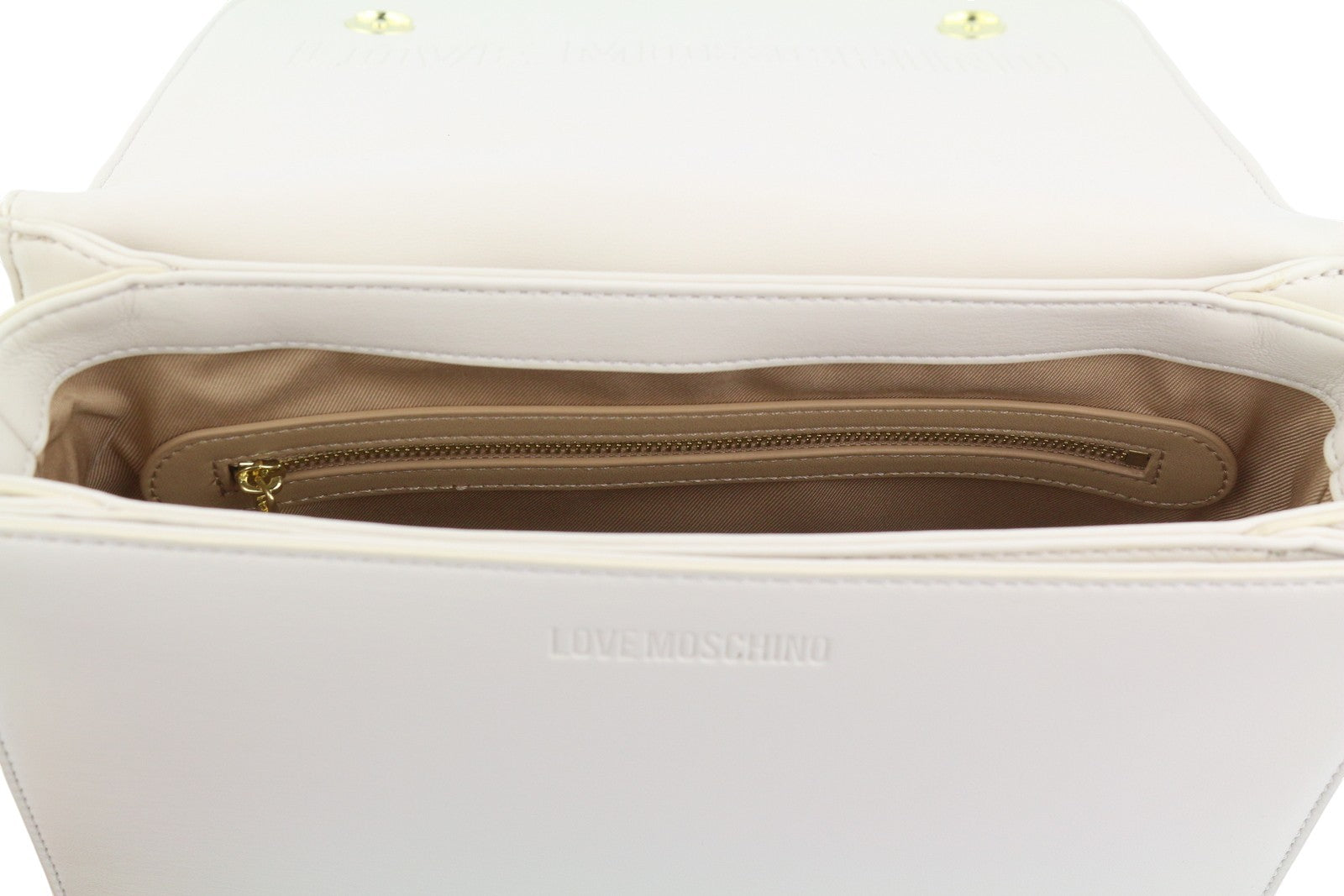 LOVE MOSCHINO Borsa Quilted PU Avorio Women Bag OS Beige Square Crossbody