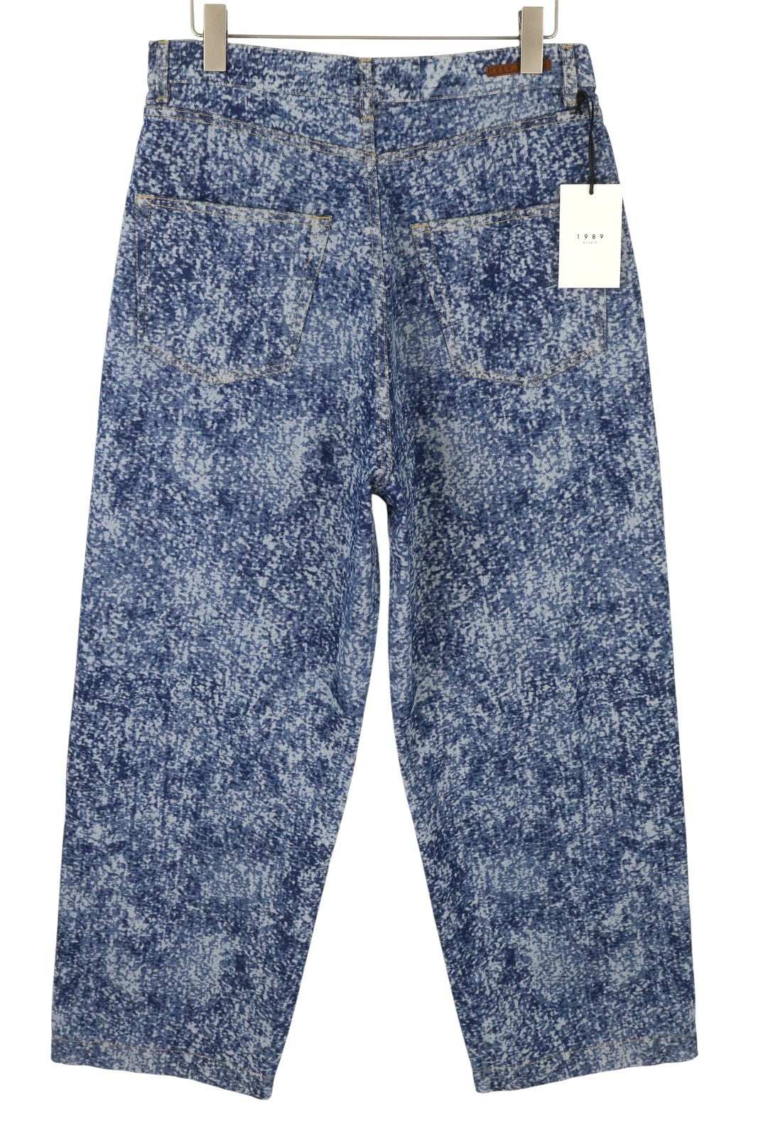 1989 STUDIO Marble Mastiff Denim Men Jeans W33 Blue Wide Leg Zip Fly RRP450