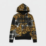 VERSACE COUTURE Felpa Garzata Print Highland Women Hoodie 40 Pullover RRP439
