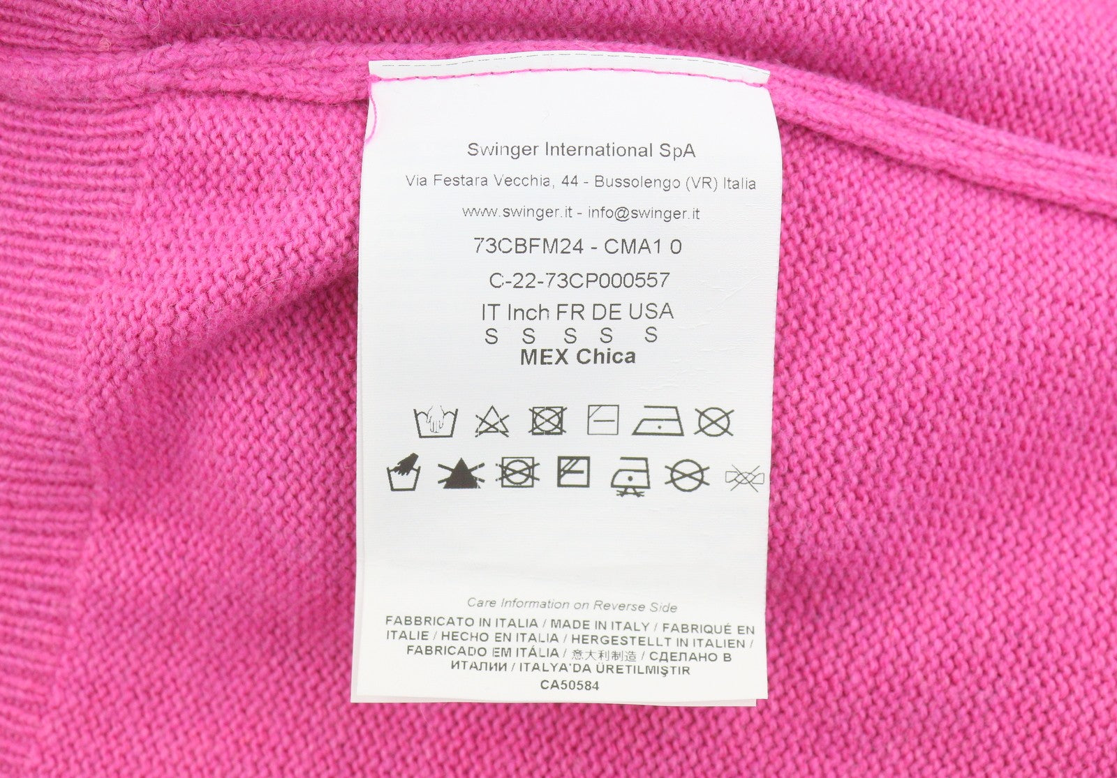 CHIARA FERRAGNI Maxilogo Mania Women Jumper S Wool Cashmere Blend Crop RRP248