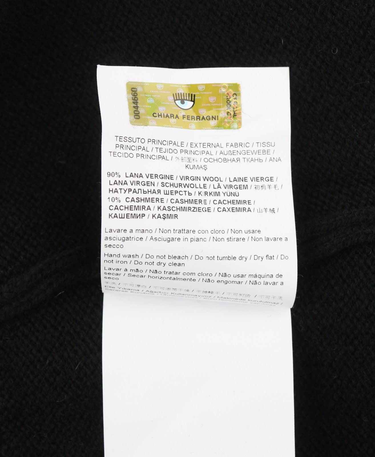 CHIARA FERRAGNI Maxilogo Mania Women Jumper S Wool Cashmere Cropped RRP248