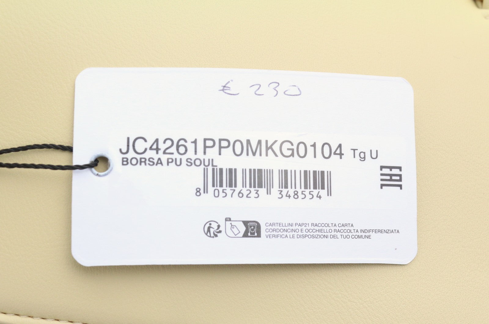 LOVE MOSCHINO Borsa PU Soul Women Bag OS Double Handles Gold Tone Details RRP230