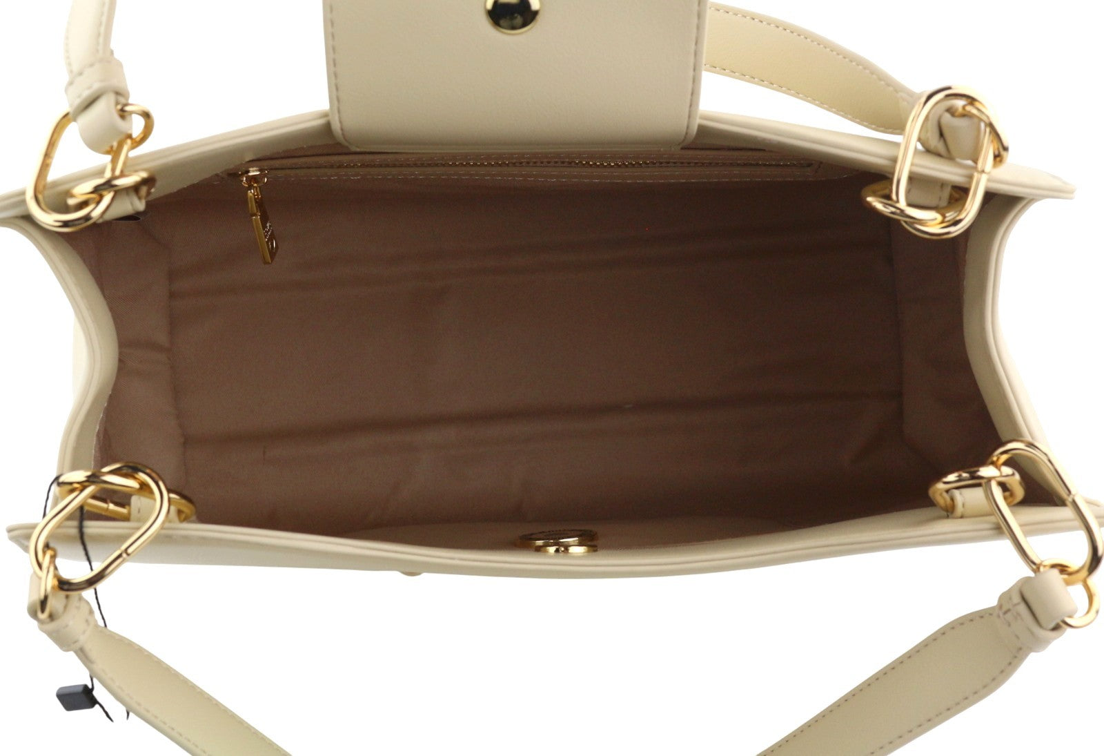 LOVE MOSCHINO Borsa PU Soul Women Bag OS Double Handles Gold Tone Details RRP230