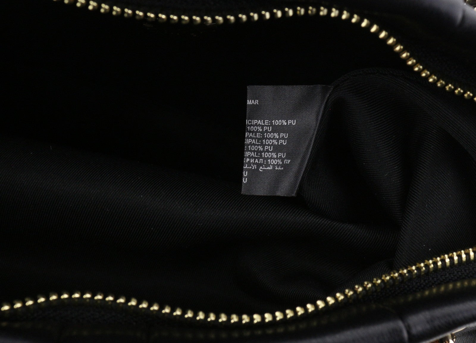 LOVE MOSCHINO Borsa PU Grs Nero Women Bag OS Gold Tone Double Handles RRP219