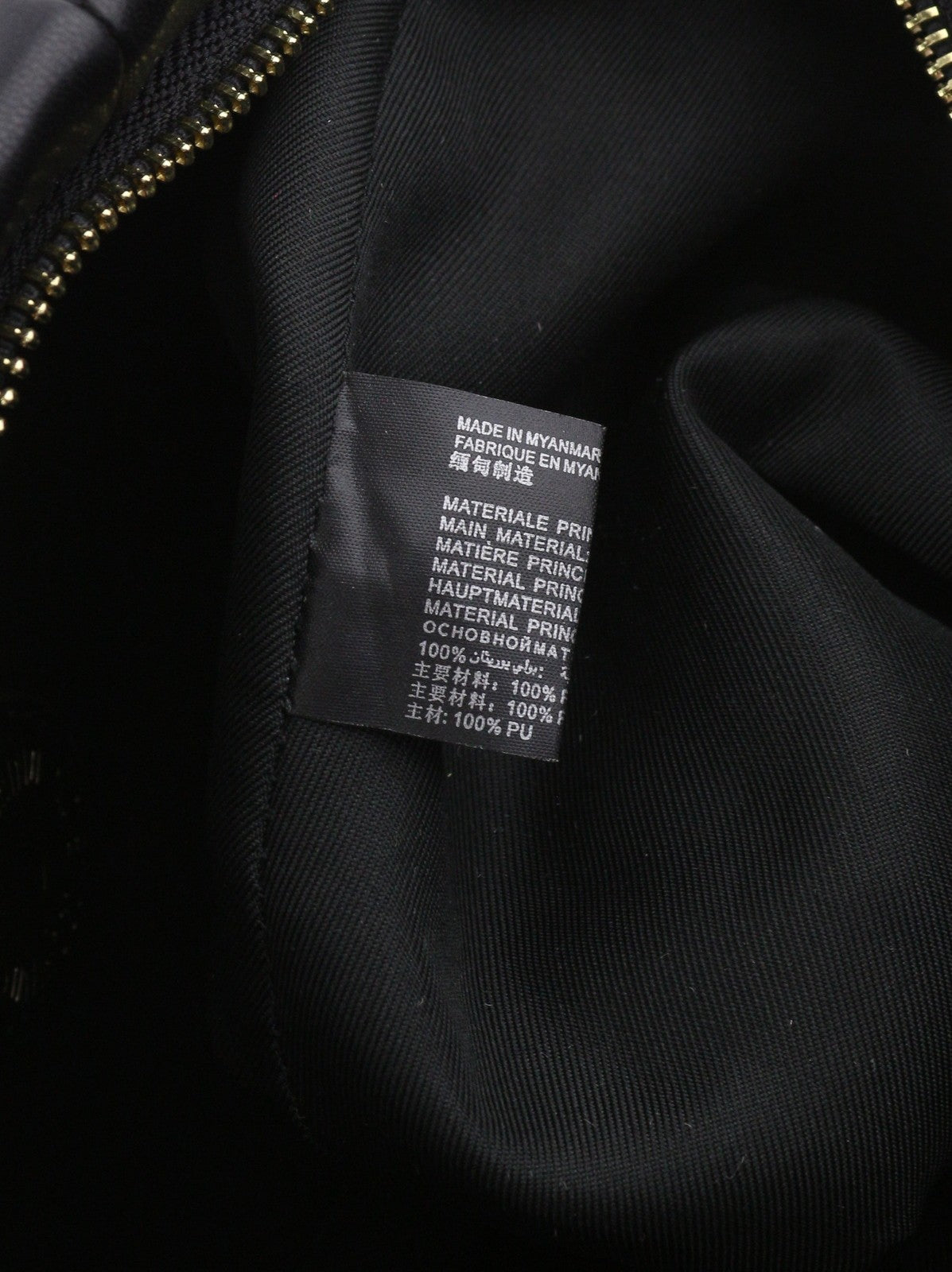 LOVE MOSCHINO Borsa PU Grs Nero Women Bag OS Gold Tone Double Handles RRP219