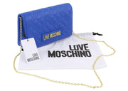 LOVE MOSCHINO Borsa Quilted PU Zaffiro Women Bag OS Blue Square Crossbody