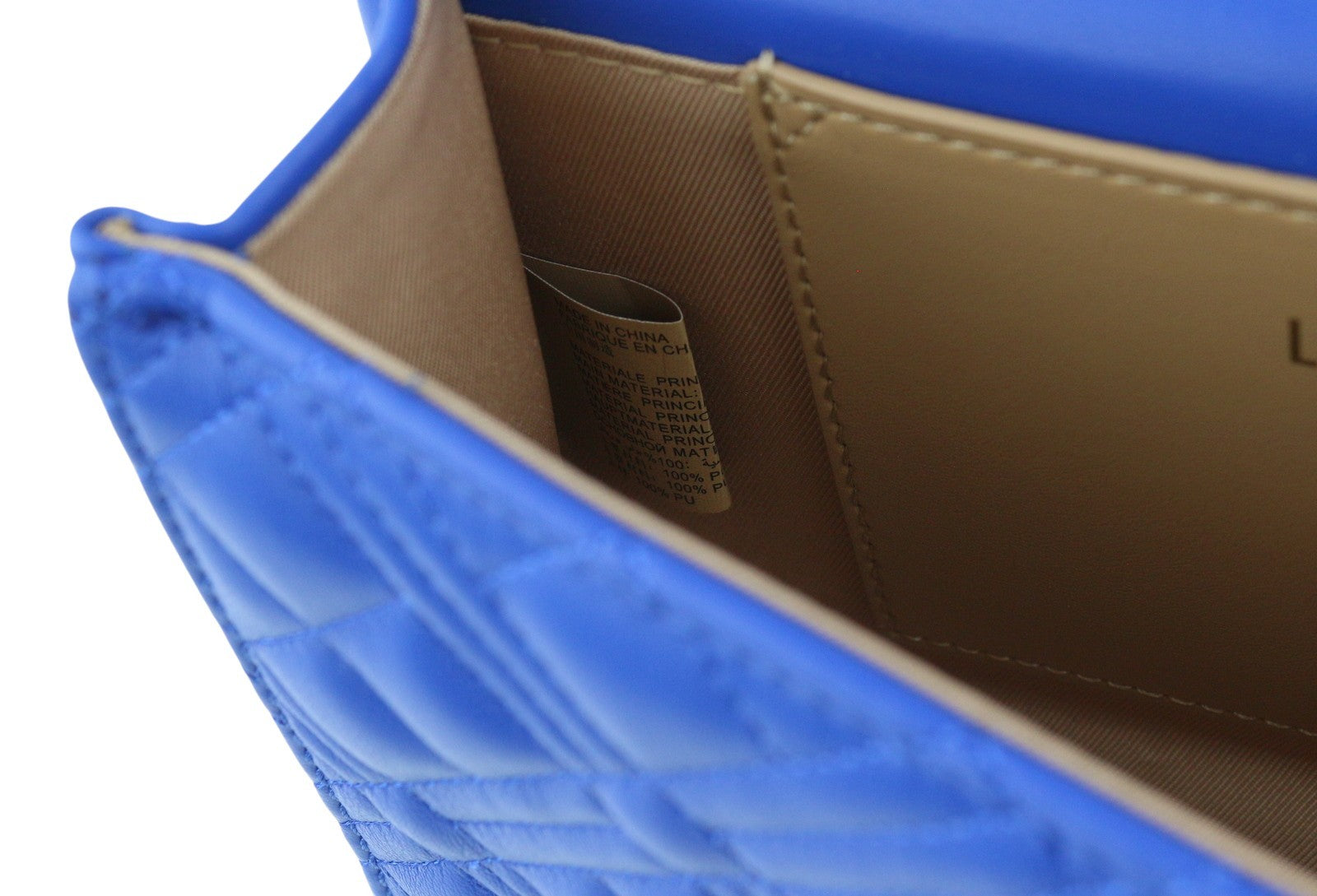 LOVE MOSCHINO Borsa Quilted PU Zaffiro Women Bag OS Blue Square Crossbody