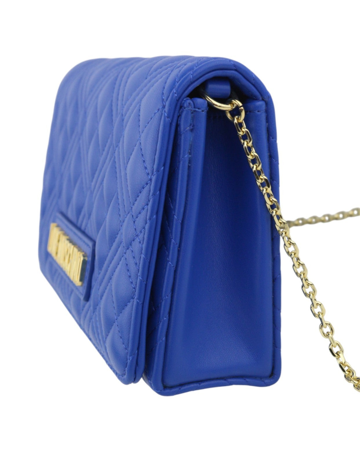LOVE MOSCHINO Borsa Quilted PU Zaffiro Women Bag OS Blue Square Crossbody