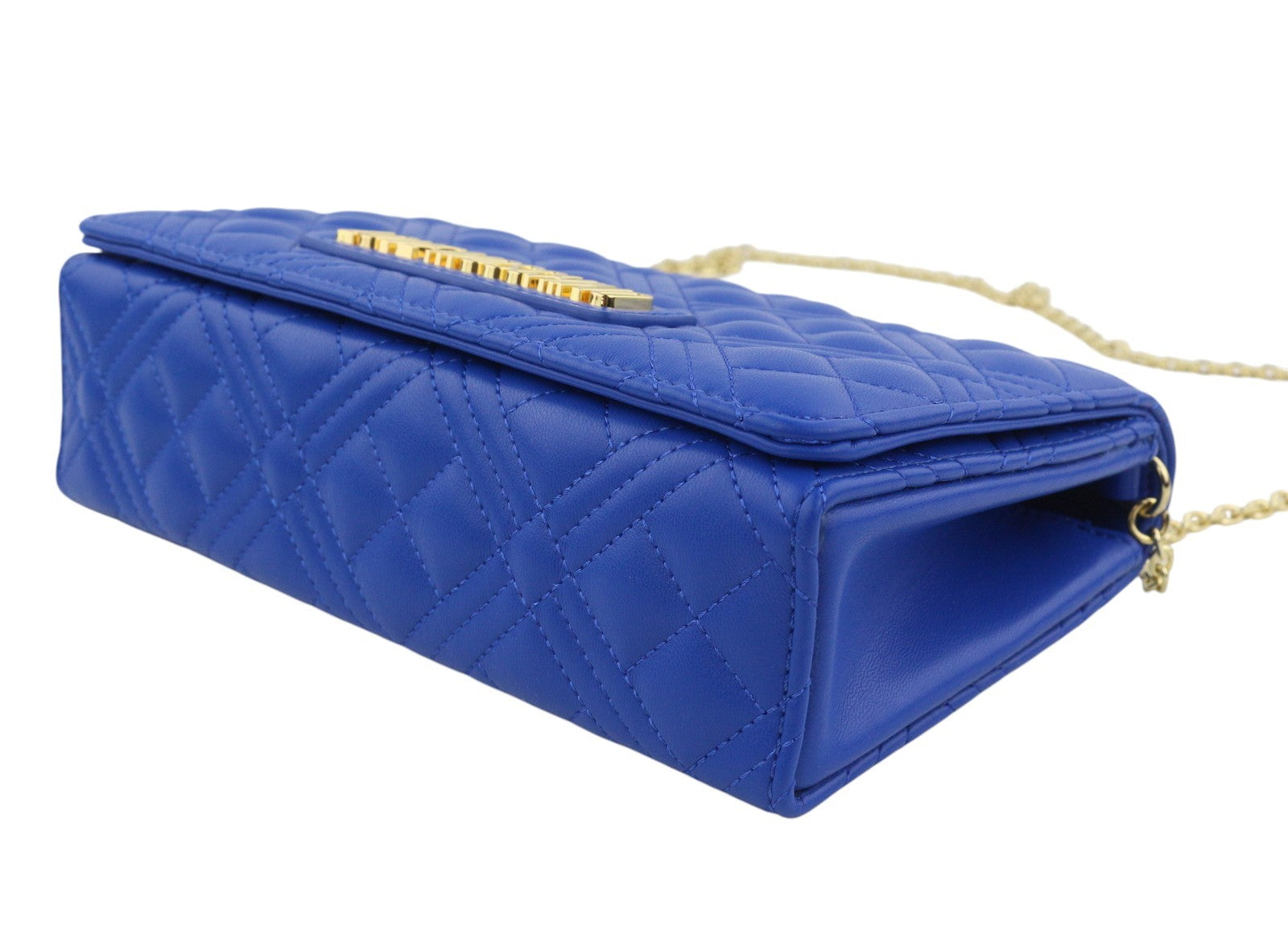 LOVE MOSCHINO Borsa Quilted PU Zaffiro Women Bag OS Blue Square Crossbody