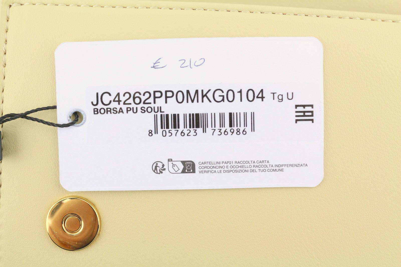 LOVE MOSCHINO Borsa PU Soul Women Bag OS Beige Logo Square Crossbody