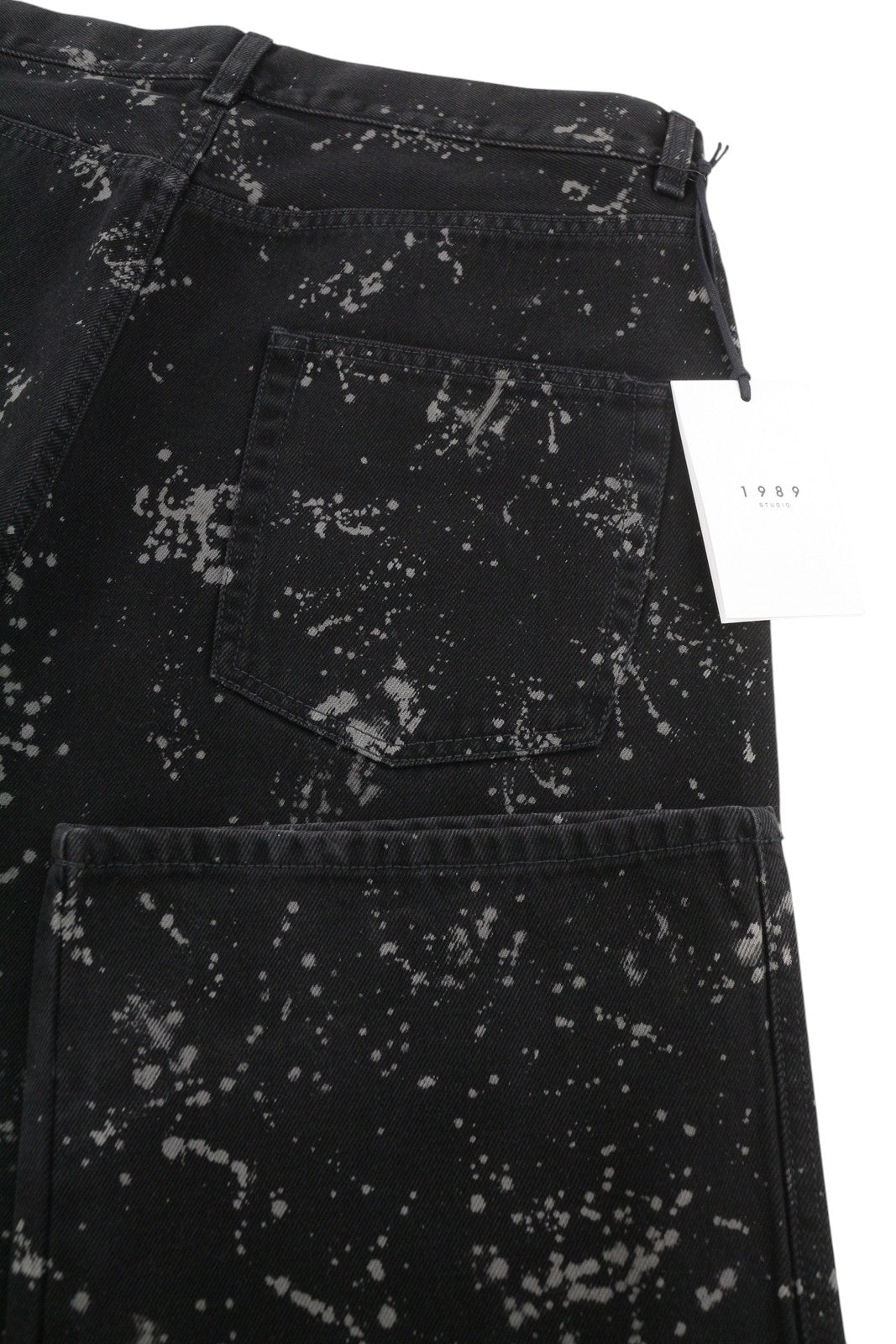 1989 STUDIO Spot Rhodesian Men Jeans W33 Black Paint Splatter Detail RRP501