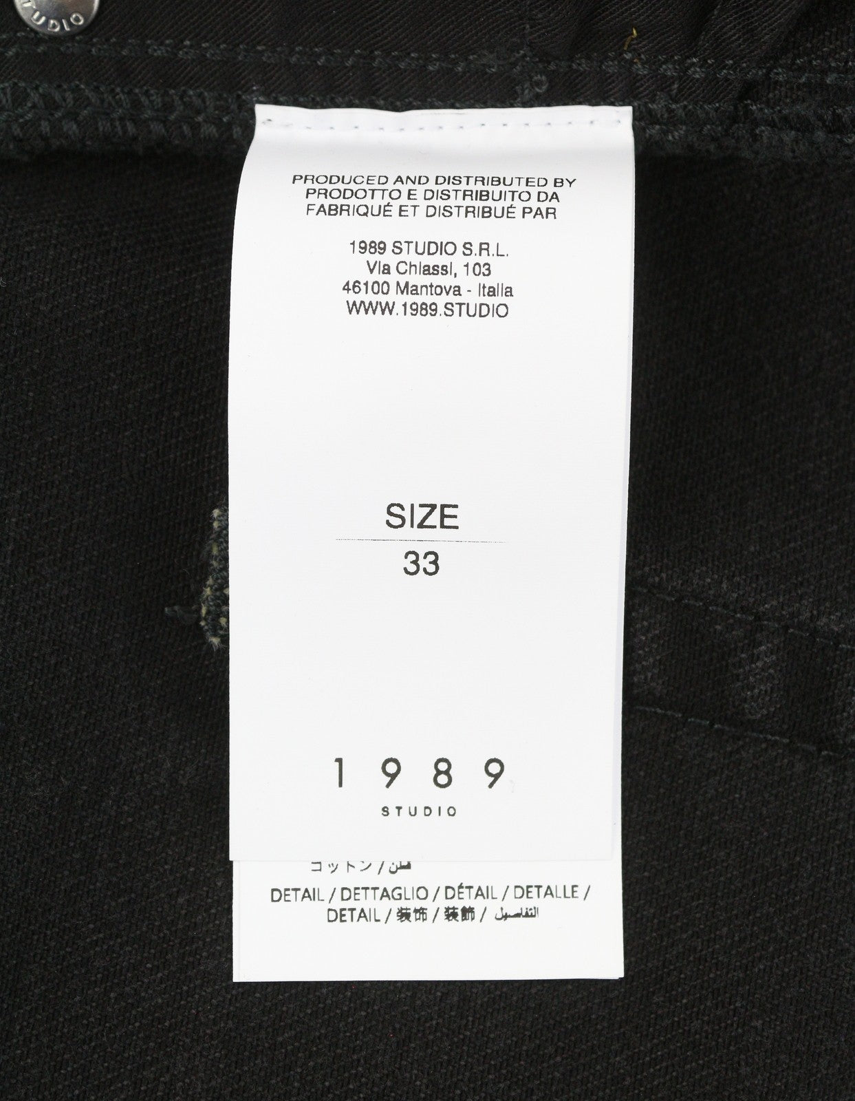 1989 STUDIO Spot Rhodesian Men Jeans W33 Black Paint Splatter Detail RRP501