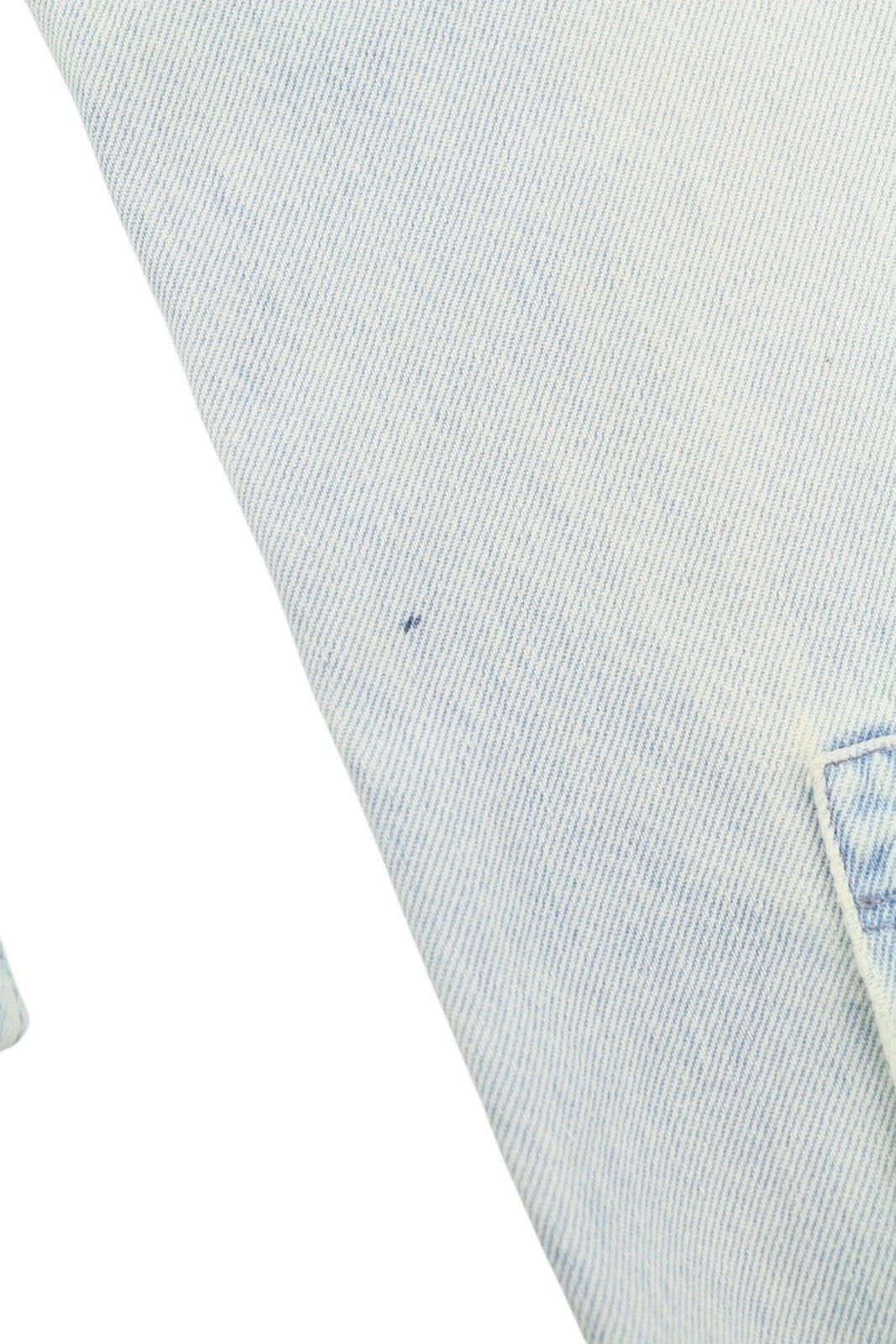 AMBUSH Men Jacket M Light Blue Faded Washed Spread Neck Patch Pocket Denim