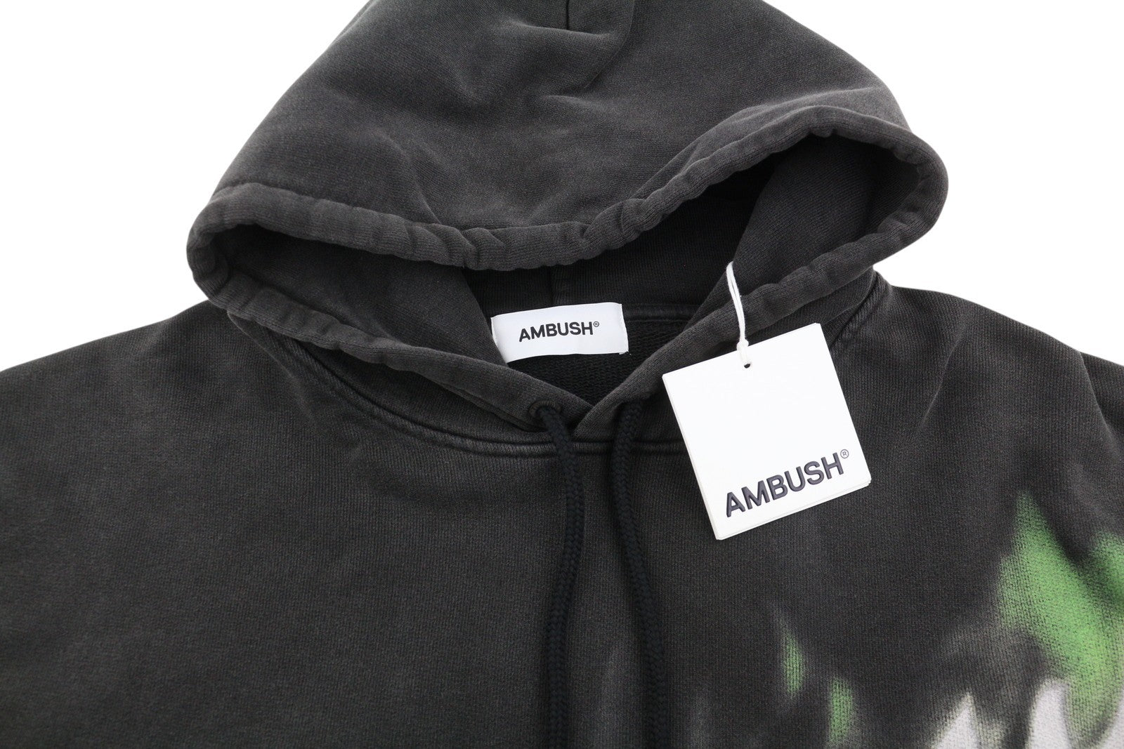 AMBUSH Graphic Tap Shoe Snorke Men Hoodie XL Grey Patterned Unisex RRP565