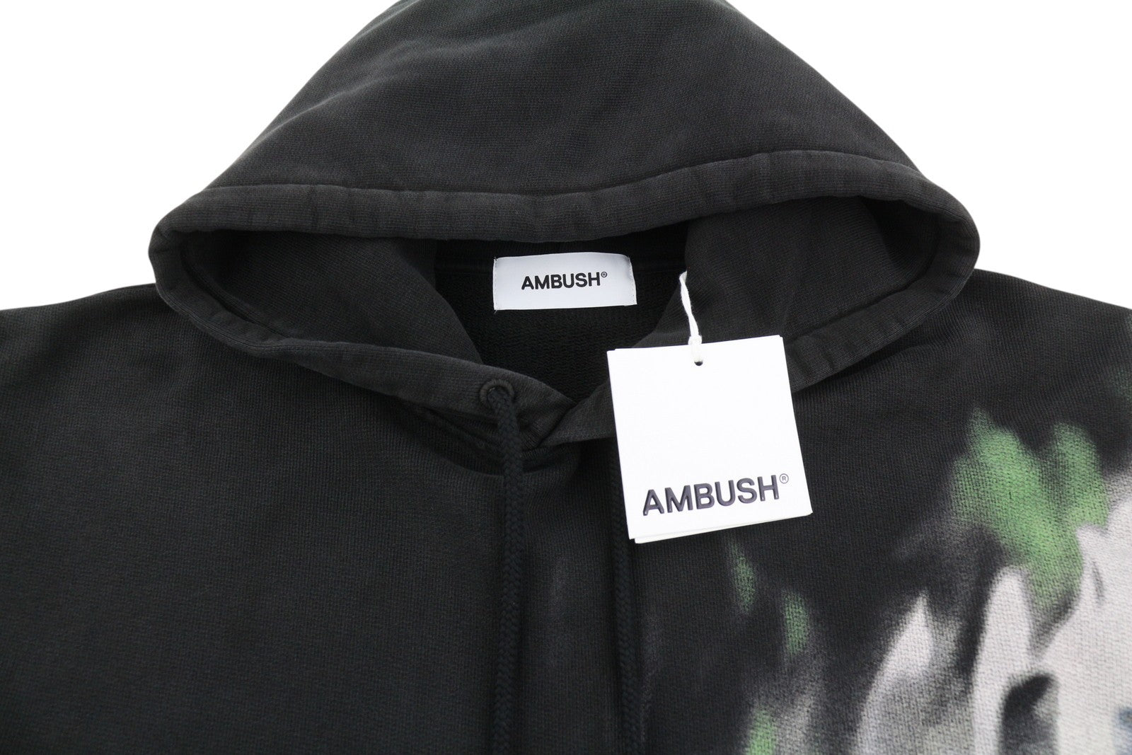 AMBUSH Graphic Tap Shoe Snorke Men Hoodie M Grey Patterned Unisex RRP565