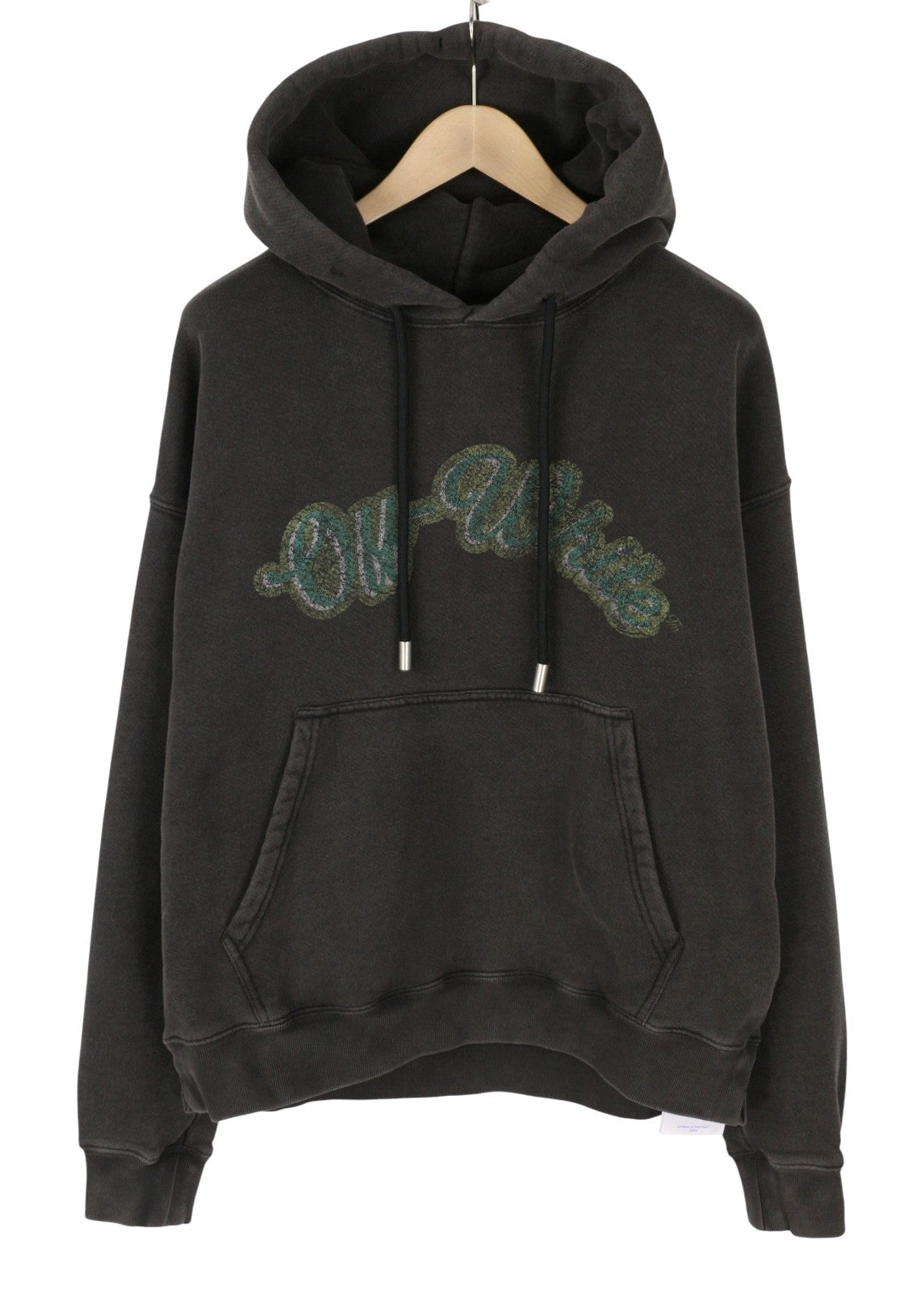 OFF-WHITE Bacchus Skate Men Hoodie XL Black Graphic Print Kangaroo Pocket RRP955