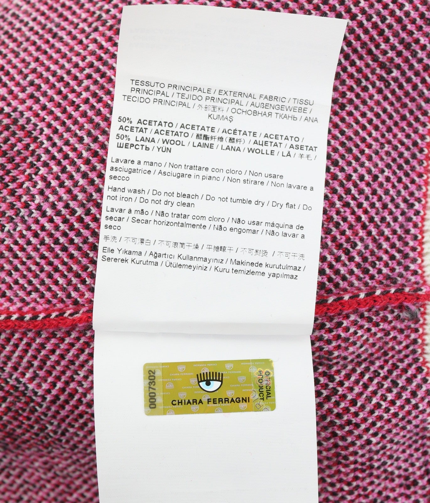 CHIARA FERRAGNI Norway Women Jumper S Red Wool Blend Tight-Knit Christmas Print