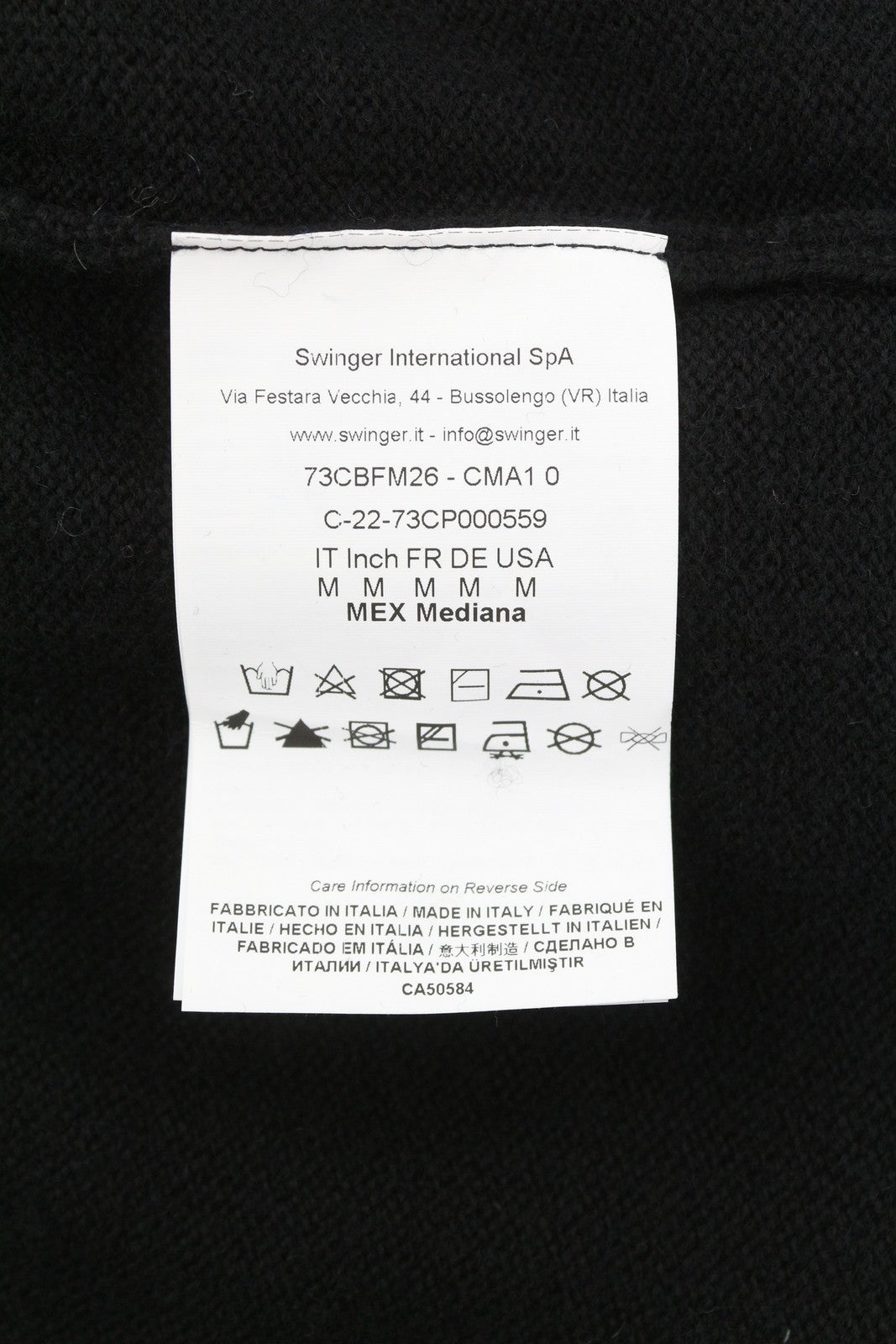 CHIARA FERRAGNI Maxilogo Lurex Women Jumper M Black Wool Cashmere Blend RRP220