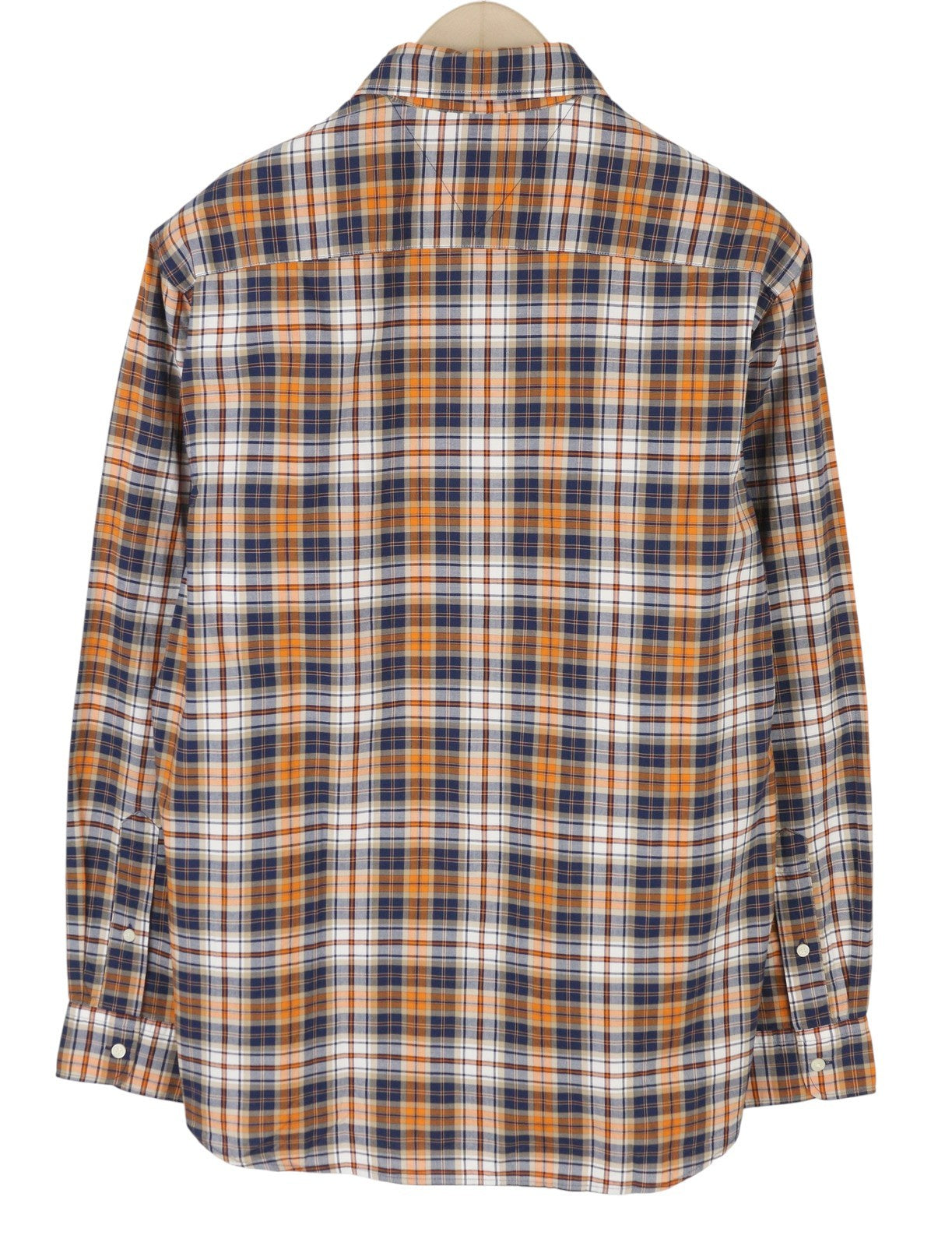 TOMMY HILFIGER THFlex Poplin Men Shirt M Plaid Colourful Button-Down Neck Casual