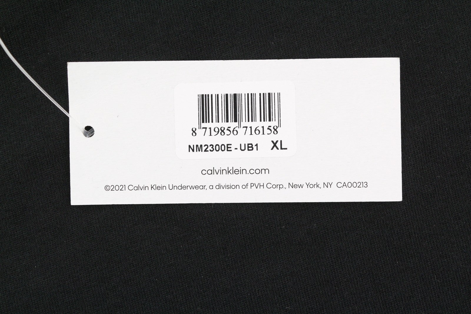 CALVIN KLEIN Men Sweatshirt XL Black Crew Embroidered Logo Sleepwear Pullover