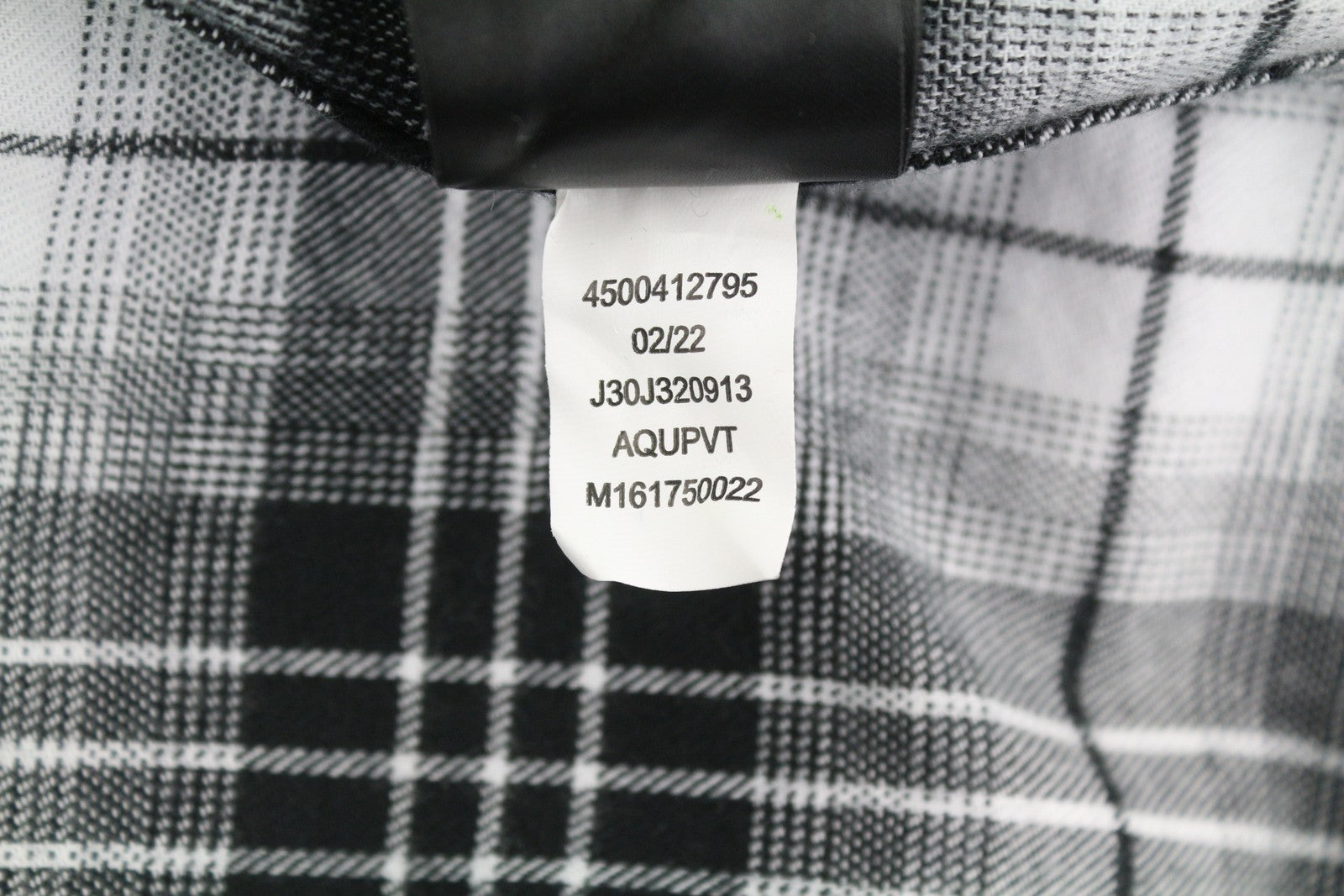 CALVIN KLEIN Men Shirt L Flannel Plaid Patch Pockets Spread Neck Logo Casual