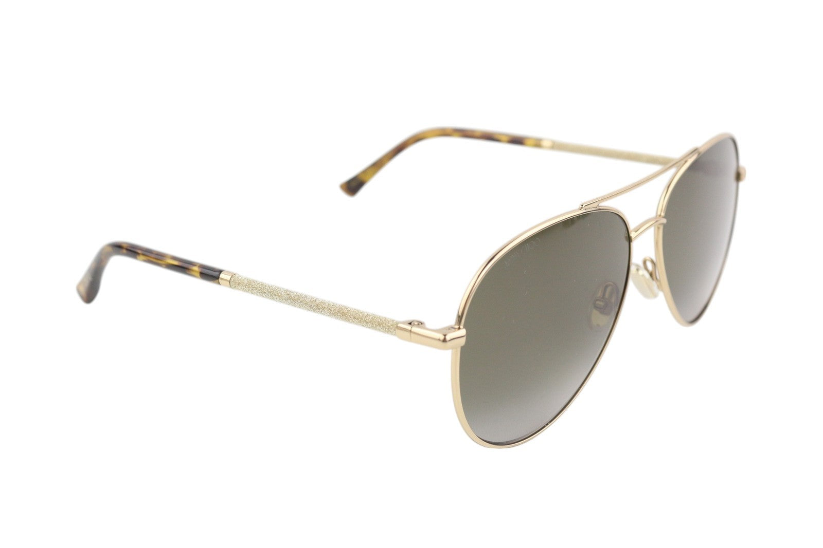 JIMMY CHOO Devan/S Women's Sunglasses OS Gold Shiny Frame Tinted Lens RRP349