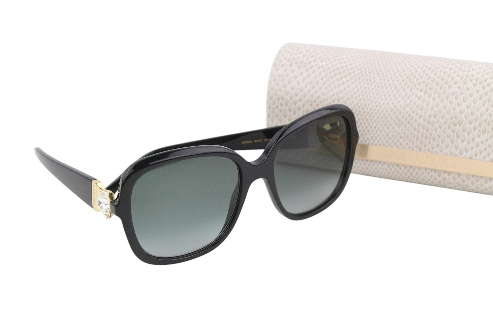 JIMMY CHOO Sadie/S Women's Sunglasses OS Black Square Tinted Lens RRP329