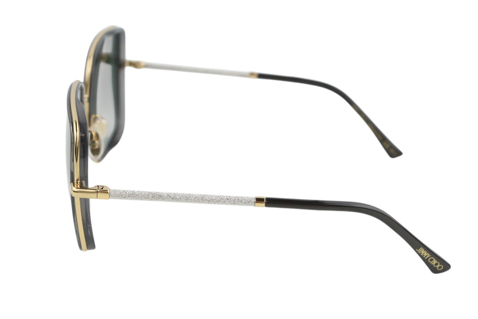 JIMMY CHOO Jayla/S Women's Sunglasses OS Glitter Gold Tone Tinted Lens RRP349