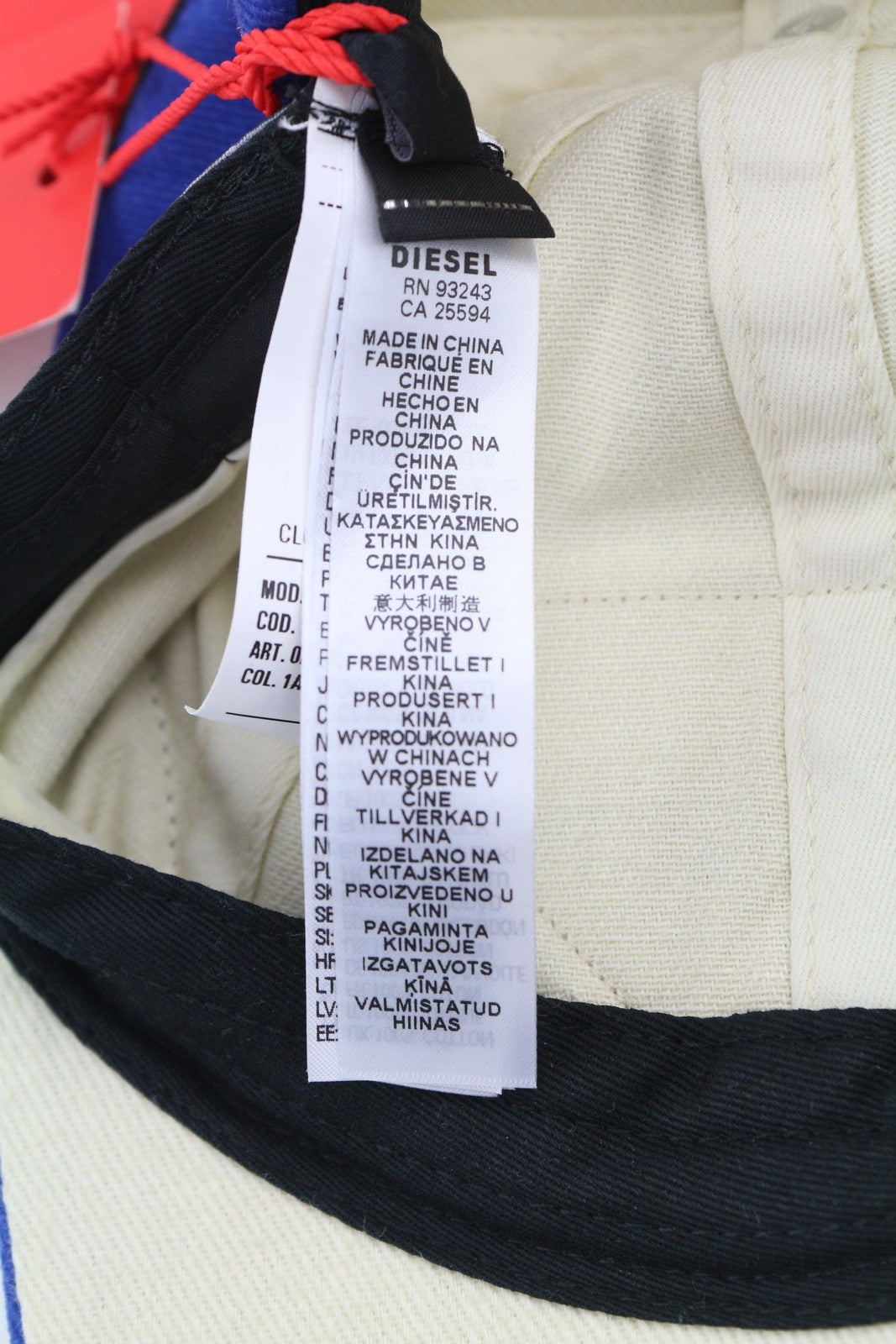 DIESEL C-Pavel Men's Cap One Size Baseball Cotton Power Station Embroidery