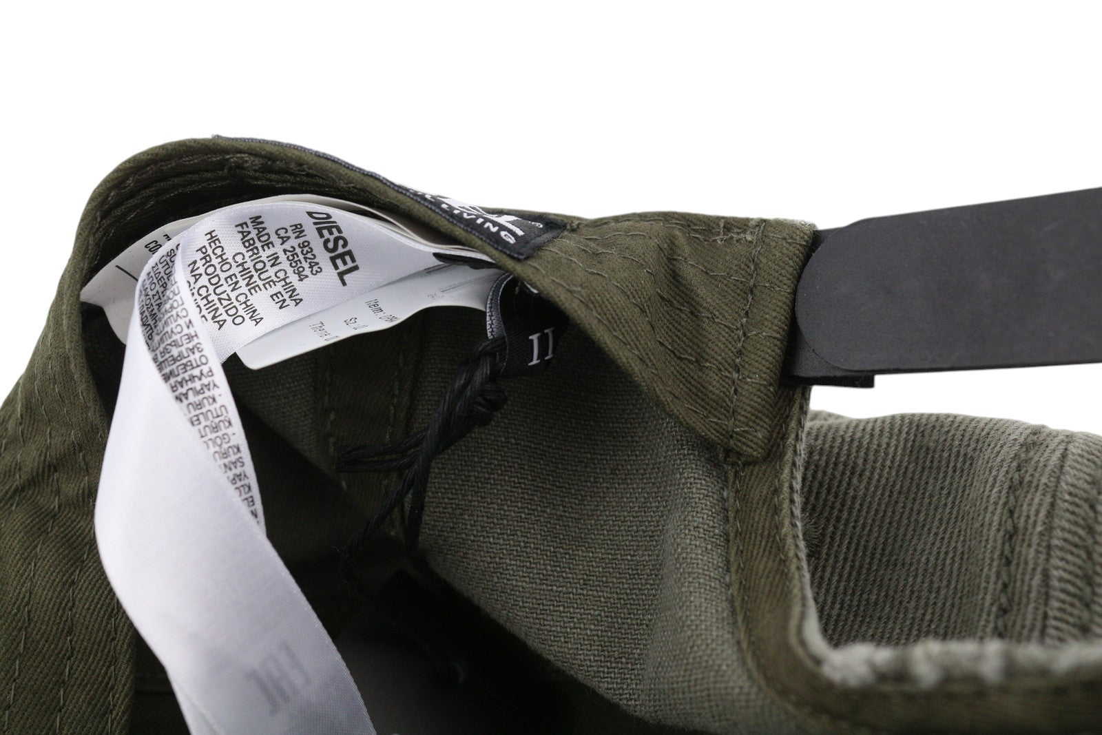 DIESEL C-Stone Men's Cap One Size Baseball D-Rill Usion Khaki Logo Cotton