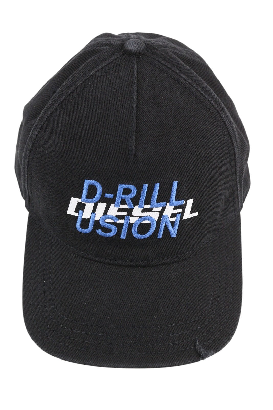 DIESEL C-Stone Men's Cap One Size Baseball D-Rill Usion Black Logo Cotton