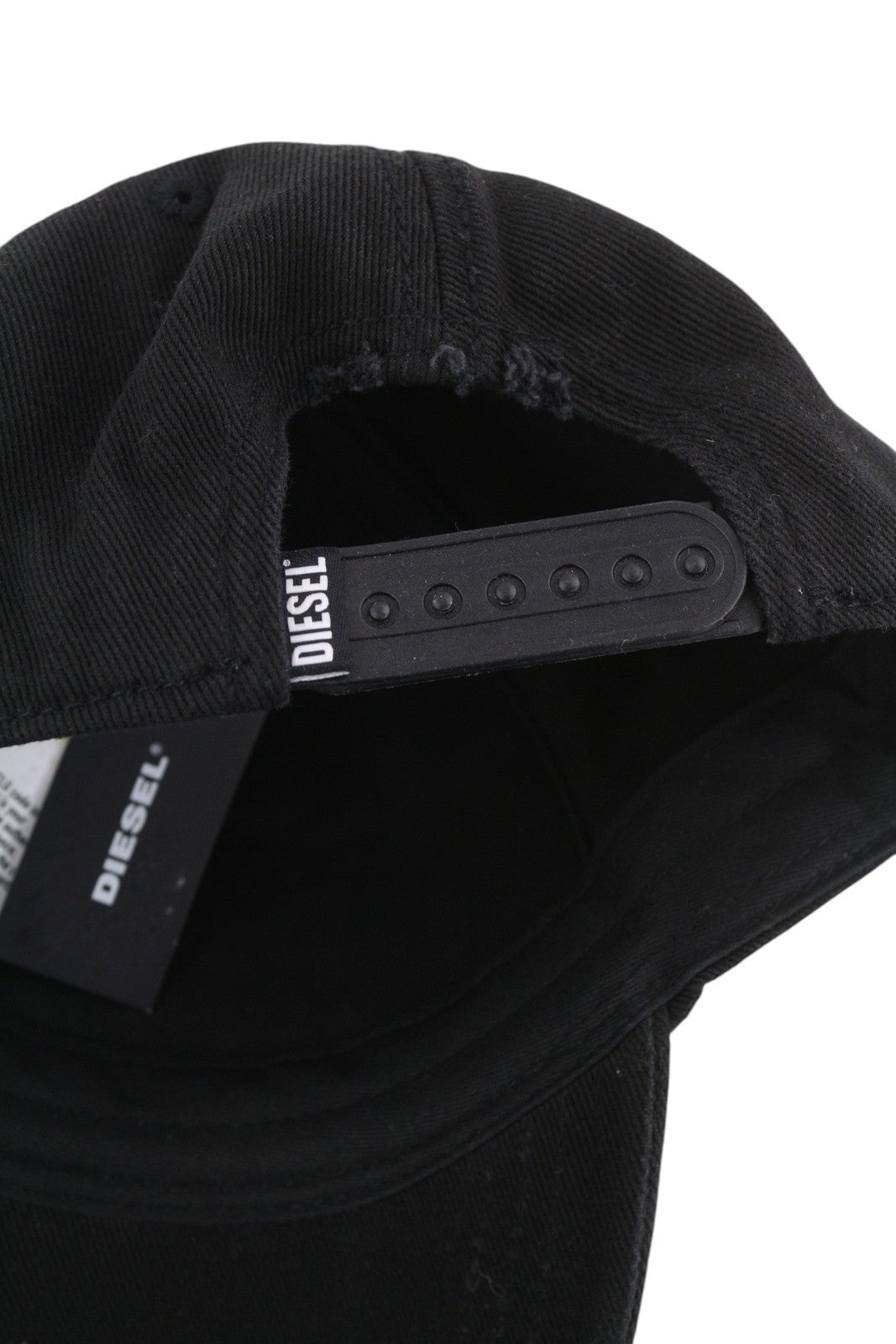 DIESEL C-Stone Men's Cap One Size Baseball D-Rill Usion Black Logo Cotton