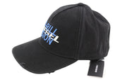 DIESEL C-Stone Men's Cap One Size Baseball D-Rill Usion Black Cotton Logo