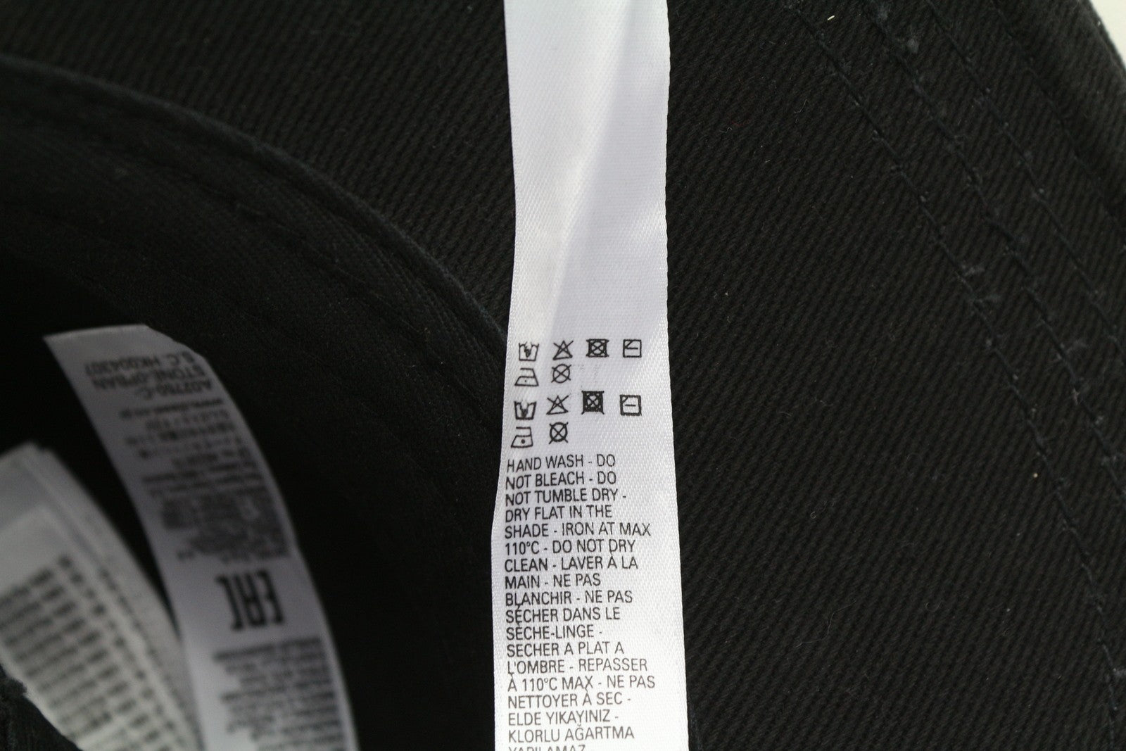 DIESEL C-Stone Men's Cap One Size Baseball D-Rill Usion Black Cotton Logo