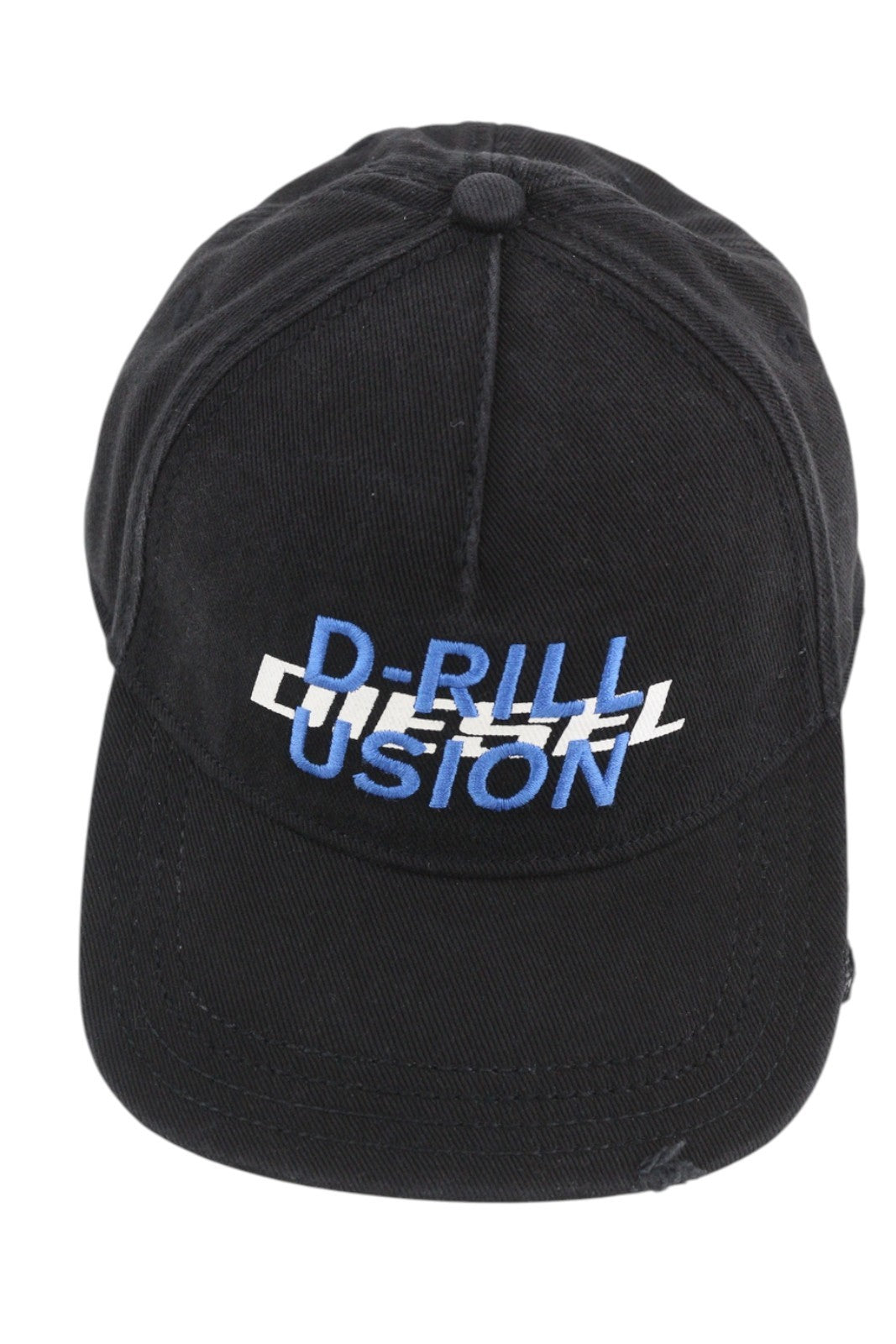 DIESEL C-Stone Men's Cap One Size Baseball D-Rill Usion Black Cotton Logo