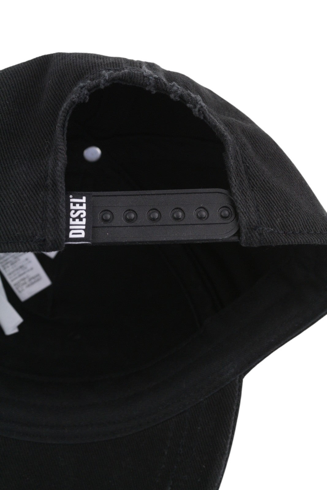 DIESEL C-Stone Men's Cap One Size Baseball D-Rill Usion Black Cotton Logo