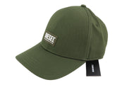 DIESEL Corry-Gum Men's Cap One Size Green Cotton Logo Casual All Seasons
